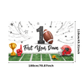 thumbnail image 1 of Yatrandify Football Theme Party Decoration First Year Down Banner Trophy Design Celebration Helmet for Birthday Party Kids Event Decoration, 1 of 6