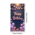 thumbnail image 1 of Yatrandify Glitter Happy Birthday Balloon Banner for Celebration Party Decoration Event Background, 1 of 7