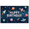 thumbnail image 1 of Yatrandify Space Theme Birthday Party Banner for Kids Space Exploration Galaxy Celebration Indoor Decoration, 1 of 7