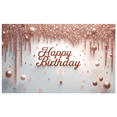 thumbnail image 1 of Yatrandify Sparkle Theme Birthday Banner Glitter Decoration Birthday Party Backdrop for Celebration Event Indoor Use Party Decoration, 1 of 8