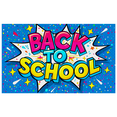 thumbnail image 1 of Yatrandify Vibrant Comic Style Back to School Banner Background Decoration Backdrop Party Supplies for Classroom Decorations Photo Booth Props School Events Welcome Parties, 1 of 7