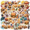 thumbnail image 1 of Yatrandify Vinyl Cartoon Stickers Waterproof Burger Stickers DIY Notebooks Laptops Suitcases, 1 of 9