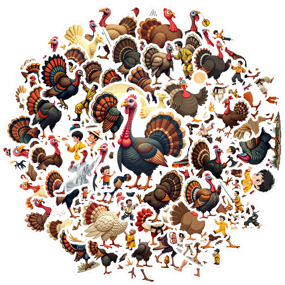 Yatrandify Vinyl Rooster Stickers Waterproof Cartoon Animal Stickers Funny Humorous for Notebooks Luggage Instruments