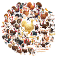 thumbnail image 1 of Yatrandify Vinyl Rooster Stickers Waterproof Cartoon Animal Stickers Funny Humorous for Notebooks Luggage Instruments, 1 of 9