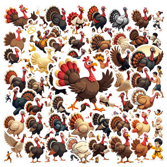 Yatrandify Vinyl Rooster Stickers Waterproof Cartoon Animal Stickers Funny Humorous for Notebooks Luggage Instruments