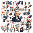 thumbnail image 1 of Yatrandify Waterproof Vinyl Microphone Decorative Stickers for Laptops Notebooks Instruments, 1 of 9