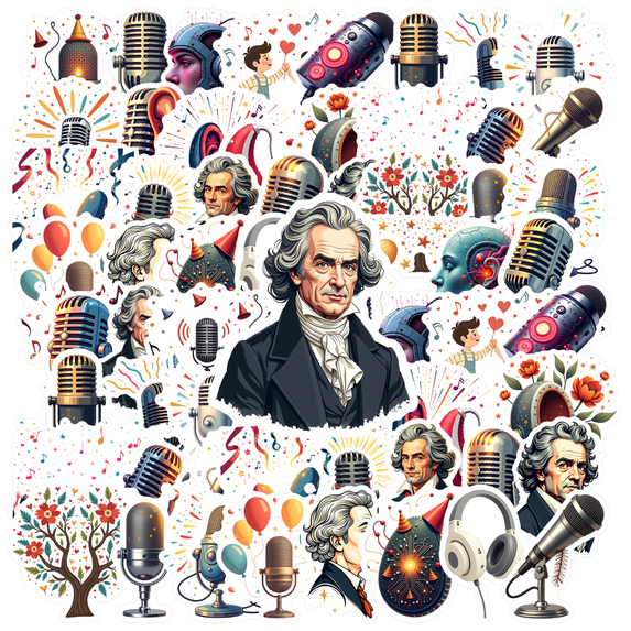 Yatrandify Waterproof Vinyl Microphone Decorative Stickers for Laptops Notebooks Instruments