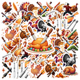 thumbnail image 1 of Yatrandify Waterproof Vinyl Thanksgiving Stickers Funny Turkey Stickers for Notebooks Luggage Instruments, 1 of 9
