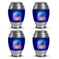 thumbnail image 1 of Yatskia Baseball Mini Memorial Urns for Human Ashes Adult Mother and Father, Little Keepsake Urn for Adult Ashes, (Monar Pack of 4, 3 Inch), 1 of 8