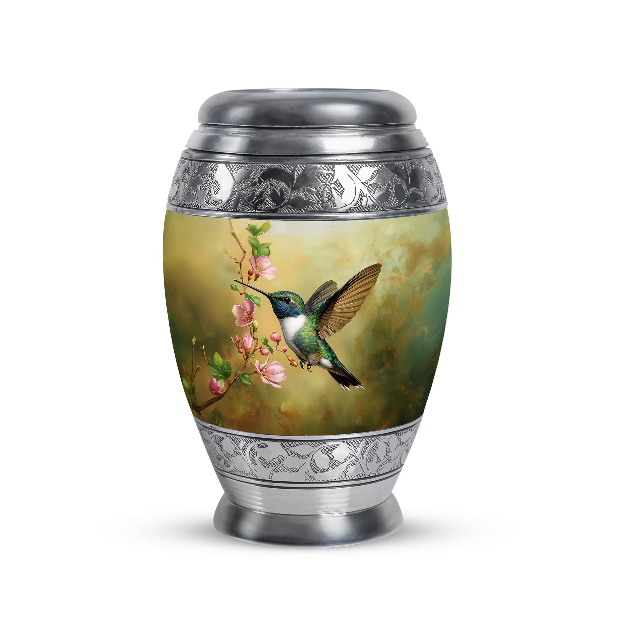 Yatskia Blossoms Hummingbird Cremation Urns For Human Ashes Keepsake, Funeral Urns For Adult Ashes Men & Women, (Monar 3 Inch, Pack of 1)