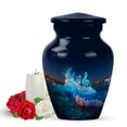 thumbnail image 1 of Yatskia Blue Music Mini Funeral Keepsake Urn for Ashes Adult Men and Women, Small Memorial Burial Urns for Human Ashes Adult Female, (Classic Pack of 1, 3 Inch), 1 of 8