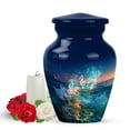 thumbnail image 1 of Yatskia Blue Music Mini Funeral Keepsake Urns for Human Ashes Adult Men and Women, Little Memorial Burial Urn for Ashes Adult Male, (Classic Pack of 1, 3 Inch), 1 of 8