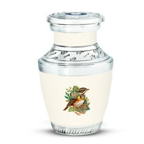 Yatskia Castle Sparrow Mini Memorial Urns for Human Ashes Adult Man, Funeral Burial Urn for Adult Ash, Little Cremation Urn for Ashes for Women, (Tasty Pack of 1, 3 Inch)