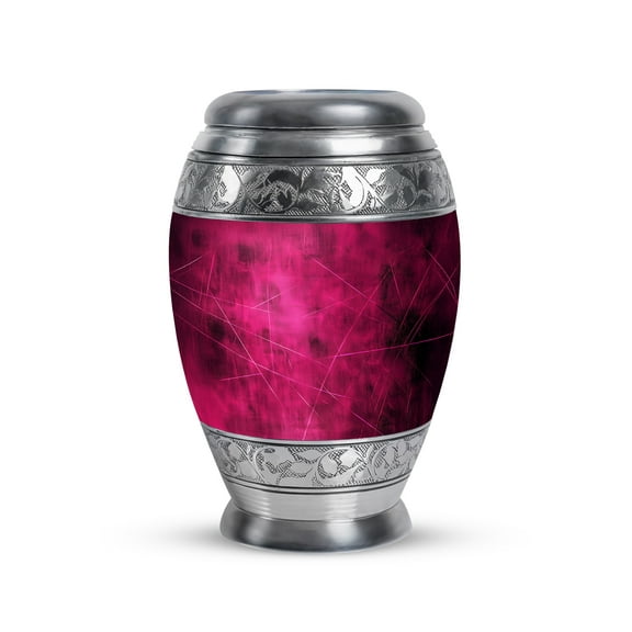 Yatskia Dark Pink Small Urns For Human Ashes Keepsake, Mini Urns For Ashes Men & Women, (Monar Pack of 1, 3 Inch)