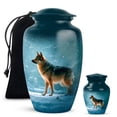 thumbnail image 1 of Yatskia Dog Mini Memorial Urns for Human Ashes Adult Male, Decorative Large Burial Urn for Ashes Adult Female, (Classic 10 Inch and 3 Inch), 1 of 2
