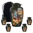 thumbnail image 1 of Yatskia Forest Deer Urn for Ashes Adult Male, Mini Cremation Urns for Human Ashes Adult Female, Large Burial Urns for Human Ash, (Classic 10 Inch and 3 Inch), 1 of 8