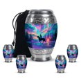 thumbnail image 1 of Yatskia Horse Polo with Northern Lights Small Cremation Keepsake Urns for Human Ashes Adult Male and Female, Large Funeral Burial Urn for Adult Ash, (Monar 10 Inch and 3 Inch), 1 of 8