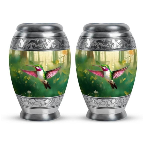 Yatskia Humming Bird Urn For Ashes Adult Male & Female, Mini Urns For Human Ashes Keepsake, (Monar 3 Inch, Pack of 2)