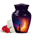 thumbnail image 1 of Yatskia Jesus Christ with Colorful Crystal Small Memorial Keepsake Urns for Human Ashes Adult Mother and Father, Mini Funeral Burial Urn for Ashes Adult Male, (Classic Pack of 1, 3 Inch), 1 of 8