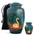 thumbnail image 1 of Yatskia Lightning Snake at Forest Mini Funeral Keepsake Urns for Human Ashes Adult Male and Female, Large Funeral Burial Urn for Ashes Adult Dad, (Classic 10 Inch and 3 Inch), 1 of 8