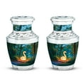 thumbnail image 1 of Yatskia Lightning Snake at Forest Small Urns for Human Ashes Keepsake Brother and Sister, Little Funeral Urn for Ashes Adult, (Tasty Pack of 2, 3 Inch), 1 of 8