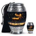 thumbnail image 1 of Yatskia Luminous Stag Urns For Human Ashes Adult Female & Male, Small Keepsake Urns For Human Ashes, (Monar 10 Inch and 3 Inch), 1 of 8