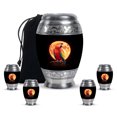 thumbnail image 1 of Yatskia Moonlight Multicolor Parrot Large Memorial Burial Urn for Ashes Adult Male, Cremation Funeral Urn for Human Ash, Mini Memorial Urns for Human Ashes Adult Female, (Monar 10 Inch and 3 Inch), 1 of 8