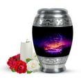 thumbnail image 1 of Yatskia Purple Halloween Little Cremation Keepsake Urn for Ashes Adult Men and Women, Small Funeral Burial Urns for Human Ashes Adult Female, (Monar Pack of 1, 3 Inch), 1 of 8