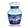thumbnail image 1 of Yatskia Purple Lavender Grass with Tree Small Funeral Urns for Human Ashes Adult Male and Female, Mini Cremation Urn for Adult Ashes, (Tasty Pack of 1, 3 Inch), 1 of 8