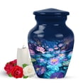 thumbnail image 1 of Yatskia Purple Lotus Mini Funeral Keepsake Urn for Ashes Adult Male, Little Cremation Burial Urns for Human Ashes Adult Female, (Classic Pack of 1, 3 Inch), 1 of 8
