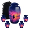 thumbnail image 1 of Yatskia Sailing Ship Sunset Urn for Ashes for Women, Decorative Urns for Adult Ash, Large Burial Urns for Human Ashes Adult Man, (Classic 10 Inch and 3 Inch), 1 of 8