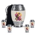 thumbnail image 1 of Yatskia Sparrow Large Funeral Urns for Human Ashes Adult Man, Cremation Burial Urns for Adult Ash, Mini Memorial Urn for Ashes for Women, (Monar 10 Inch and 3 Inch), 1 of 8