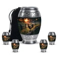 thumbnail image 1 of Yatskia Sunset Rooster Urn for Ashes for Women, Large Burial Urns for Human Ashes Adult Man, Cremation Keepsake Urns for Adult Ash, (Monar 10 Inch and 3 Inch), 1 of 8