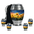 thumbnail image 1 of Yatskia Sunshine Sunflower Cremation Urns For Human Ashes Men & Women, Ash Keepsakes For Human Ashes, (Monar 10 Inch and 3 Inch), 1 of 8