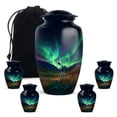 thumbnail image 1 of Yatskia Telescope Northern Lights Urn for Ashes for Women, Funeral Urns for Human Ashes Adult Man, Small Decorative Urns for Adult Ash, (Classic 10 Inch and 3 Inch), 1 of 8