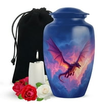 Yatskia Thunderstorm Dragon Large Memorial Urns for Human Ashes Adult Men and Women, Decorative Funeral Urn for Ashes Adult, (Classic Large, 10 Inch)