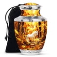 thumbnail image 1 of Yatskia White Unicorn at Spring Cremation Urns for Human Ashes Adult Men and Women, Large Memorial Urn for Ashes Adult, (Tasty Large, 10 Inch), 1 of 2