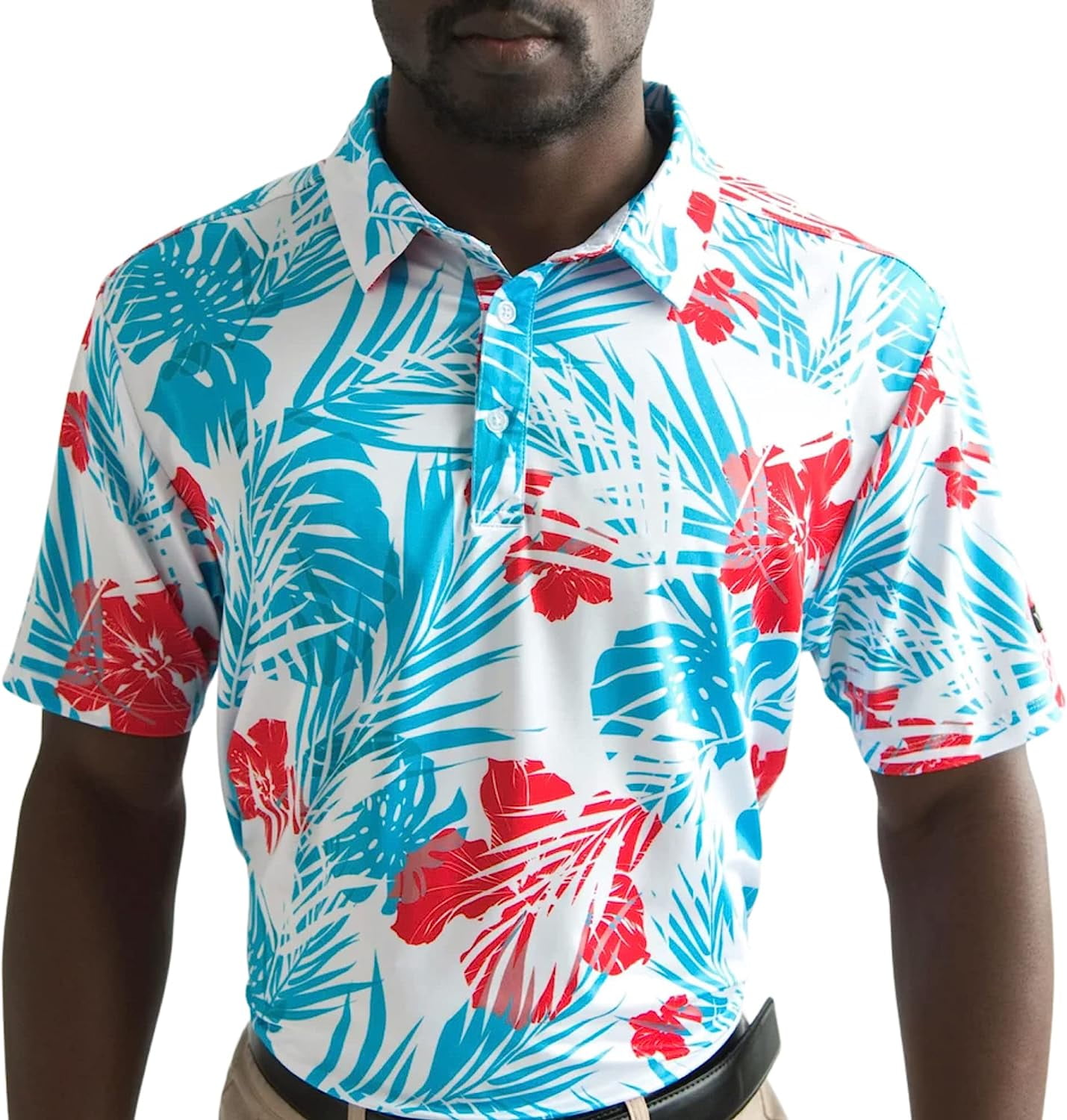 Yatta Golf Mens Standout Performance Short Sleeve Golf Polo Shirt