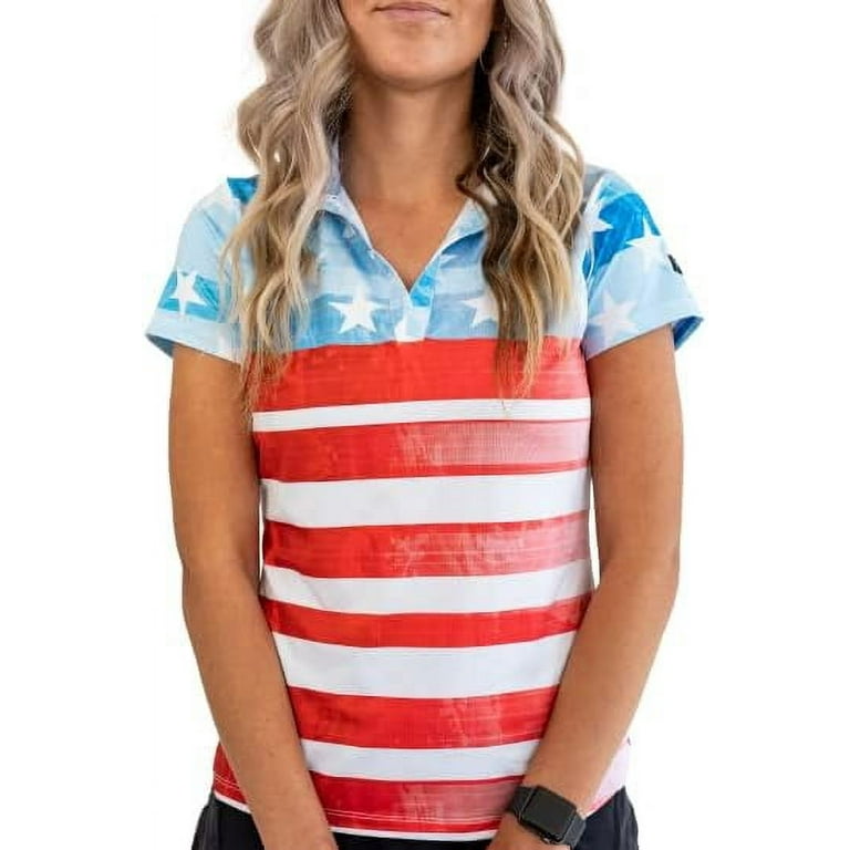 Yatta Golf Womens Standout Performance Short Sleeve Golf Polo