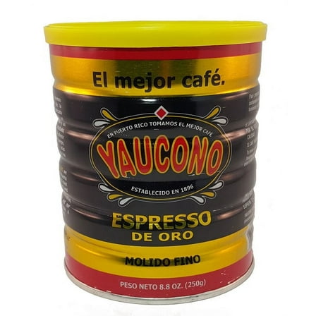 Yaucono Medium Roast Ground Coffee 8.8 Ounce Can for Authentic Puerto Rican Flavor