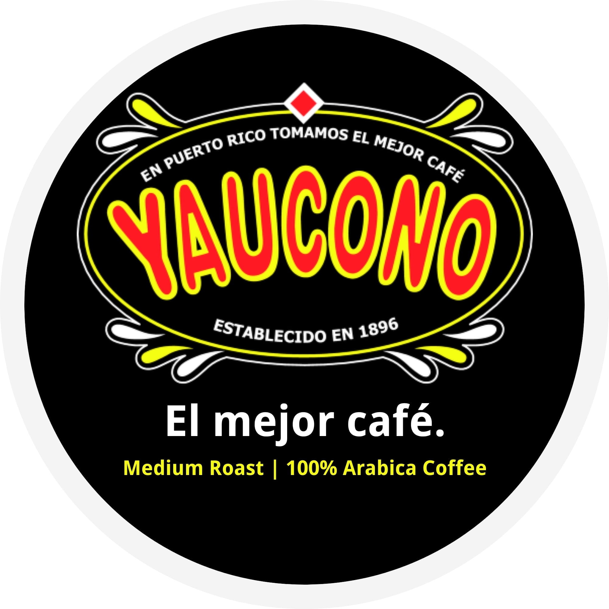 Yaucono Ground Medium Roast Arabica Coffee Single-Serve Pods, 72 Count, Compatible with Keurig K Cup Brewers