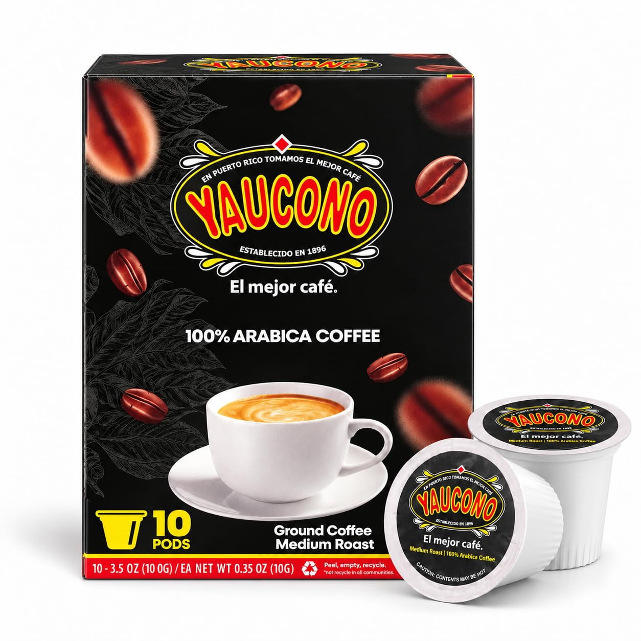 Yaucono -Cups 10ct | Single-origin brew pods for retail - Walmart ...