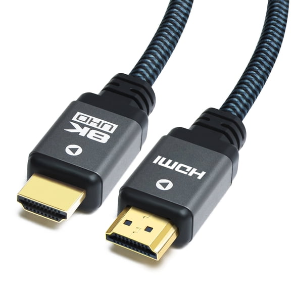Yauhody 8K HDMI 2.1 Cable 3ft, 48Gbps Ultra High Speed Heavy Duty Nylon Braided HDMI 2.1 Cord, Real 8K 60Hz, 4K 120Hz, 10K, 4K 144Hz, HDCP 2.2& 2.3, Dynamic HDR, 3D for PS5, PS4, Playstation, TV