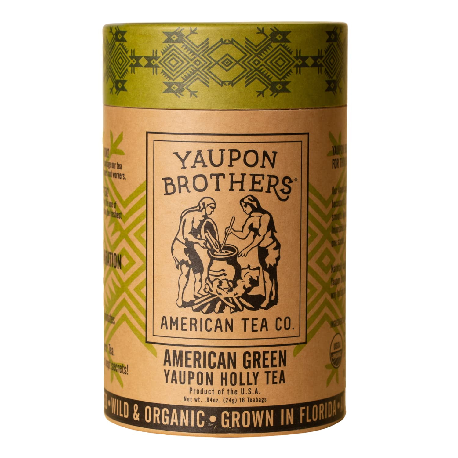 Yaupon Brothers American Green Yaupon Tea 16 EcoFriendly Organic