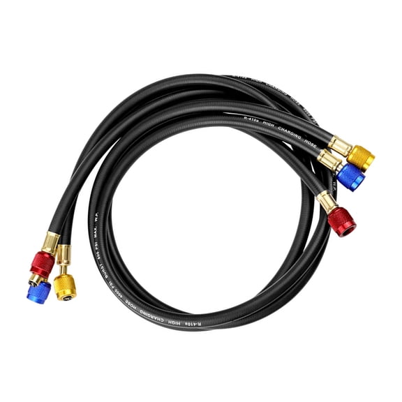 Yauxim Air Conditioning Pipe HVAC Manifolds Gauges Hose Set, Refrigerants Charging Hoses with Tension Hose for R134A R410A R22