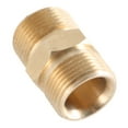 thumbnail image 1 of Yauxim Cleaning Machine Connector High Pressure Washer Hose Extension Connector Adapter, M22-15mm M22-14mm Male Adapter, M22-14 to 15MM Male Brass Fitting, 1 of 7