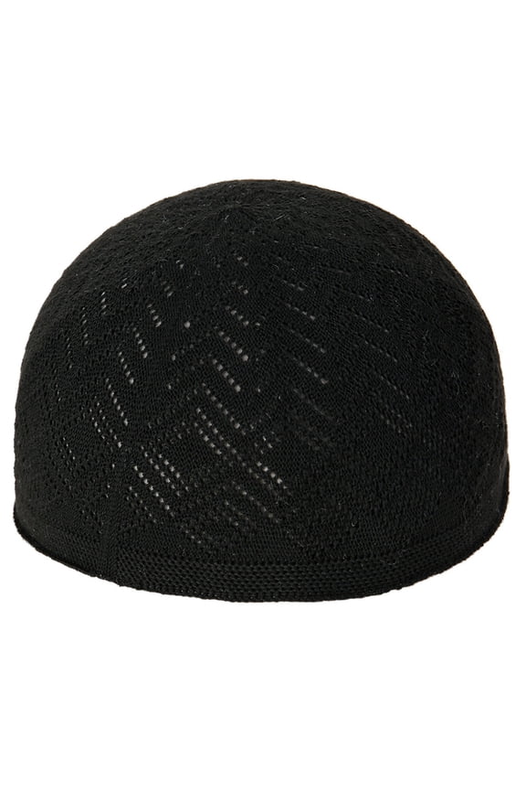 Knitted Hat Hollow out Knit Kufi for Adult Teens Muslims Breathable Casual Hat Handmade Hollow out Pray Keep Traditional Pray Hat