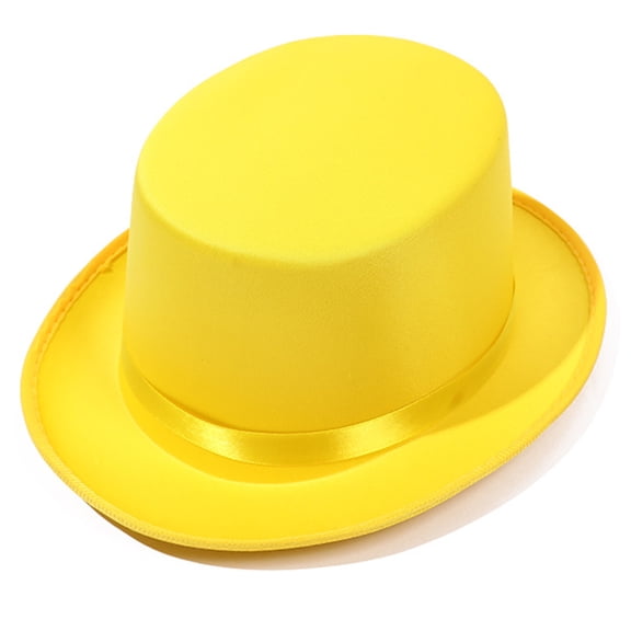 Yauxim Magic Hat Hat for Gentlemen Magicians Carnivals Hat Thicken Flat Top Hat for Gentlemen Casual Gathering