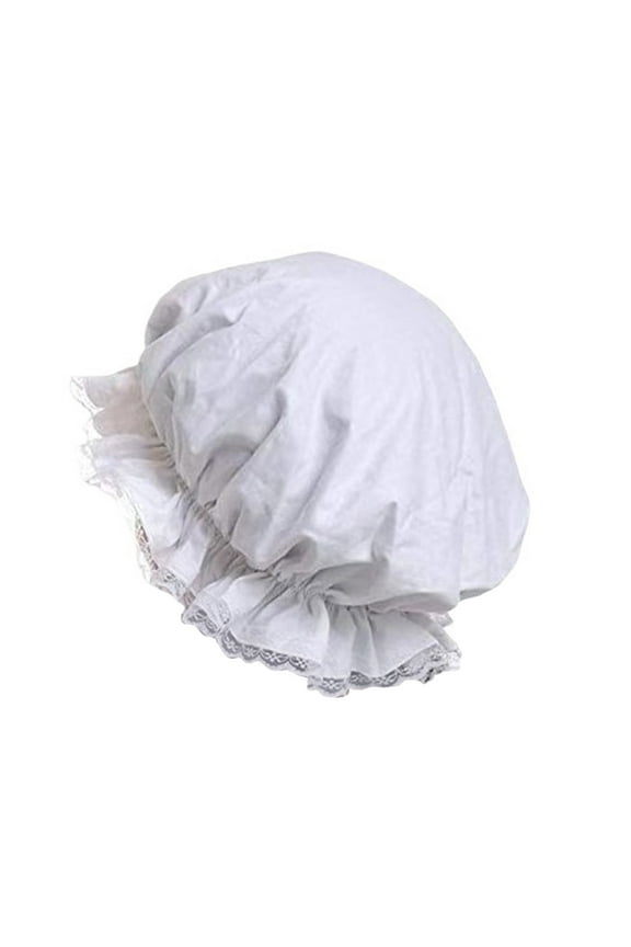 Maid Hat Maid Bonnet Satins Halloween Cosplay Headwear Accessory Ruffled Brim Delicate Lace for Women Lady