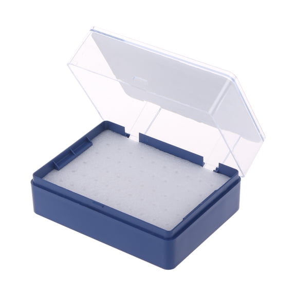 Yauxim Tool Box Storage Box With Foam Milling Cutter For 50 PCB Drill Bits